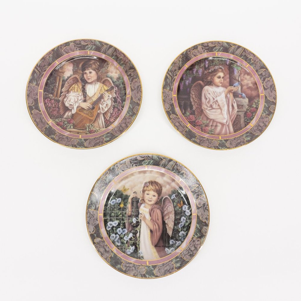 Vintage Donna Richardson 3 Piece Set Plates #3